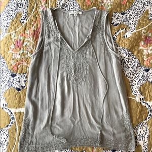 Boho SOLITAIRE embroidered top